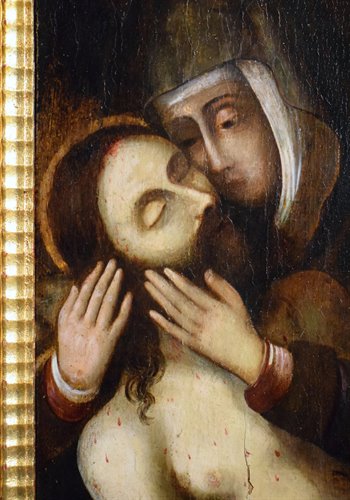 "Pietà"  - Oil on panel